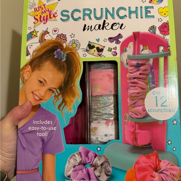 Just My Style Scrunchie Maker Kit - Pink, Silver, and Multicolor - Picture 1 of 4